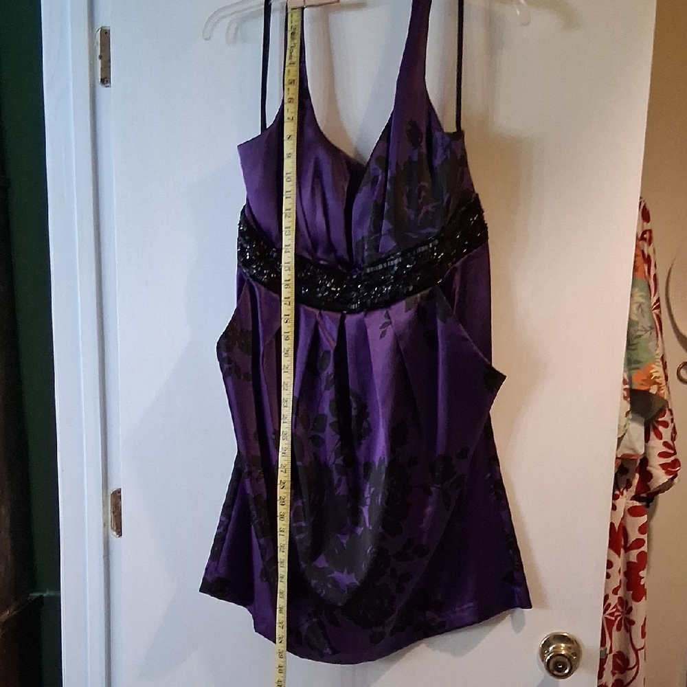 B. Smart Purple Backless Dress
